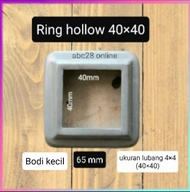 Ring hollow 40×40 mm bahan besi plat tapak hollow minimalis ornamen pagar besi