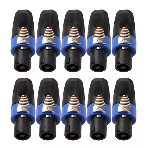 2/10PCS NL4FC Connector 4 Pole Plug Male Speaker Audio Twist Lock Connectors for Neutrik Speakon NL4