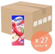 【原箱27包】100% 蘋果汁 - 250毫升 x 27包裝