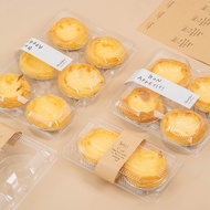 Egg Tart Box Put Egg Tart Plastic Packaging Box Baking Packaging Box Household Packaging Portuguese 