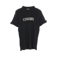 【二手】香奈兒 (Chanel) 短袖 Logo T 卹 P70827K10079 黑色純棉 Logo T 卹 女款