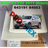 BMW X3 F25 2011 & BMW X4 F26 2014 - Air Cond Cabin Filter