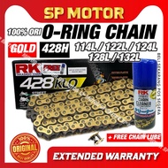100% JAPAN RK TAKASAGO 428 ORING CHAIN RANTAI ORING RK RKM KLO 428KLO 132L Y15ZR LC135 RS RXZ SRL RF