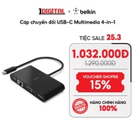 (Belkin) 4-in-1 USB-C Multimedia Adapter Cable | Black