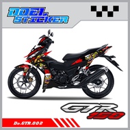 STICKER STRIPING GTR 150 - STICKER STRIPING LIST VARIATION HOLOGRAM, CHROME GTR 150 DOEL 002