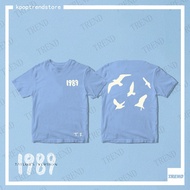 Taylor Swift 1989 Taylor's Version Seagull Cotton T-shirt Unisex Fesyen Longgar TS Cetak Lengan Pend