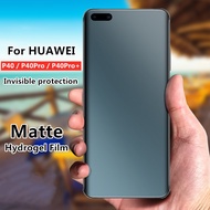 For huawei P40 P40 Pro Matte Screen Protector Frosted Hydrogel Soft Film No Fingerprint Full Coverage Soft Hydrogel Film For Huawei P40 P40 Pro+ Frosted Screen Protector
