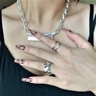 AMBUSH Irregular Ring Opening Men Women ins Simple High-End Cool Style Adjustable Silver Ring