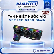 VSP ICE G360 Black AIO Water Cooler AIO CPU Cooler 360mm AIO Cooler 360