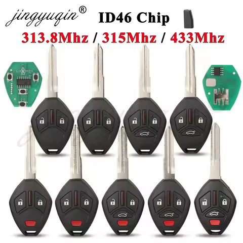 Car Remote Key 313.8/315/433Mhz ID46 for Mitsubishi Galant Mirage Lancer Eclipse Outlander OUCG8D-62