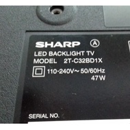 SHARP 2T-C32BD1X DUNTKG709FM / QPWBNG706WJN3 / QKITPG706WJN3 / LED BACKLIGHT / LVDS CABLE