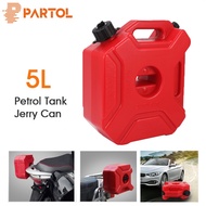 5L Fuel Tanks Plastic Petrol Cans Car Jerry Can with Bracket Motorcycle Jerrycan Gas Can Gasoline Oi