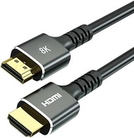 RIIPOO Ultra-Fast 8K HDMI Cable 6.6FT | 48Gbps, V2.1 Braided Cord for Crystal-Clear 8K@60Hz, 4K@120Hz | HDR10, HDCP 2.2 &amp; 2.3 | Perfect for Roku TV, PS4/PS5, HDTV, Blu-ray, Xbox