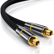 Kabel Audio Optik Digital Toslink 10M 3M Berlapis Emas 1M 2M 5M 15M 20M SPDIF Output 5.1 Saluran Amplifier Kabel Koaksial MD DVD