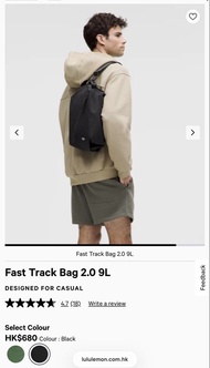 Lululemon Fast Track Bag 9L