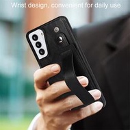 GMO 2免運三星Note 20 Ultra 6.9吋手腕帶插卡支架手機殼黑色手持保護套殼防摔套殼
