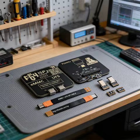 New F64 UFS EMMC ISP V2 Adapter Professional Mobile Phone Repair Tool for Data Recovery and Flash Pr