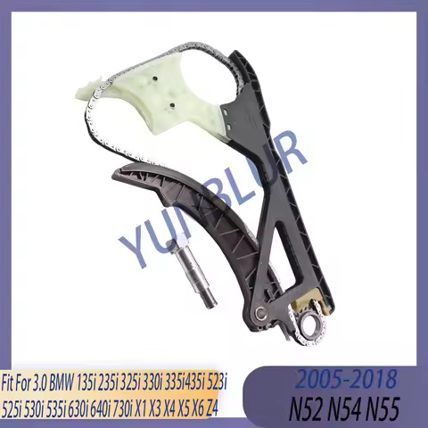 Engine Timing Chain Kit Fit 3.0 L N52 N54 N55 Gas 05-18 For BMW 335i 435i 523i 525i 530i 535i 630i 6