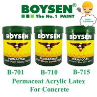 Boysen Permacoat Latex White Arcylic Paint Gallon Size 4 Liters Semi Gloss Flat Black Emulsion