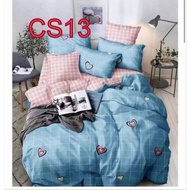 CADAR SINGLE 4 IN 1/CADAR/BEDSHEET 4 IN 1/TOTO/SELIMUT/KAIN COTTON