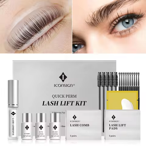 ICONSIGN 3-5 Minutes Quick Lash Perm Lash Lift Eyelash Perming Set New Version Lash Lift Kit Cilia B