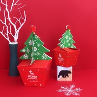 Paper Tree Shape Candy Gift Bags Cookie Bags Packaging Boxes Christmas Party Decor