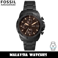 (OFFICIAL WARRANTY) Fossil FS5851 Bronson Quartz Chronograph Black Stainless Steel Watch (2 Years Fo
