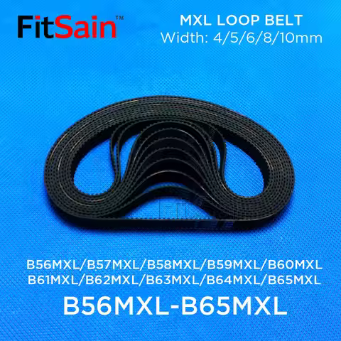 FitSain-MXL Timing Belt B56MXL B57MXL B58MXL B59MXL B60MXL B61MXL B62MXL B63MXL B64MXL B65MXL Rubbe 