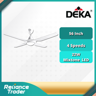 DEKA Ceiling Fan with LED Light &amp; Remote Control SV28L