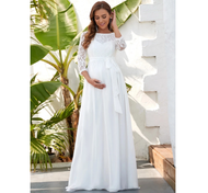 Maternity dress Leher-o/ gaun ibu hamil/ baju maternity / baju hamil / dress hamil Renda