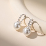 QLADY | ต่างหูเงิน S925 ลูกปัดเลียนแบบไข่มุก