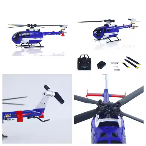 1/48 RC ERA C186 4CH Remote Control Helicopter Gyroscope One Key Takeoff Barometer Battery Plastic M