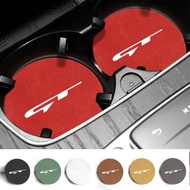 2Pcs Car Decoration Coaster Pad Anti Slip Water Cup Mat For KIA GT Line EV6 Sorento Niro EV9 Sportag