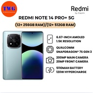 REDMI NOTE 14 PRO+ 5G (12+ 256gb rAm)/(12+ 512gb rAm)100% ORIGINAL MALAYSIA BRAND NEW