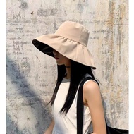 Women's Thin Face Covering Korean Black Gel Sunscreen UV Sunshade Hat UV Fisherman's Hat