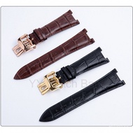 Premium 25*13mm Leather Watch Band for Patek Philippe 5711/5712 - Nautilus Series Folding Clasp
