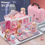 Factory Direct Sale Children's Toys Pretend Play Handbag Bedroom Toys Princess Castle Girl Dollhouse