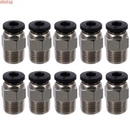 SFBSF 10pcs Tube Coupler, PC4-M10 Male Straight Tube Push, Compatible Bowden Tube Coupler Ender-3 V2