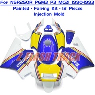 For Honda NSR250R NSR 250R 250 NSR250 R PGM3 P3 MC21 1990 1991 1992 1993 Cowl Plastic Body Fairing K