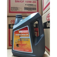 GENUINE TOYOTA MOTOR OIL SN/CF 10W-30 ENGINE OIL 10W30