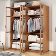 🔥Simple Wardrobe Bedroom Storage Cabinet Assembly Rental House Rental Small Apartment Household Minimalist Locker Hangin