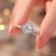 PSY [497 Orang Dihantar Dalam Masa 9 Jam] Cincin Moissanite untuk Wanita, Satu Karat, Reka Bentuk Ni