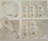 裕元吉祥碗組 台灣製 可微波 裕元 雪白玉 餐碗組 餐具 碗盤 飯碗 碟子