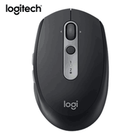 Logitech M590 Original Multi-Device USB Wireless Bluetooth Office Silent Mouse Ergonomics Mouse สำหรับ PC แล็ปท็อปคอมพิวเตอร์ ดำ One