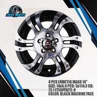 ERMETIQ MAGS/RIMS/WHEELS SIZE 14 - 5 HOLES (4PCS)