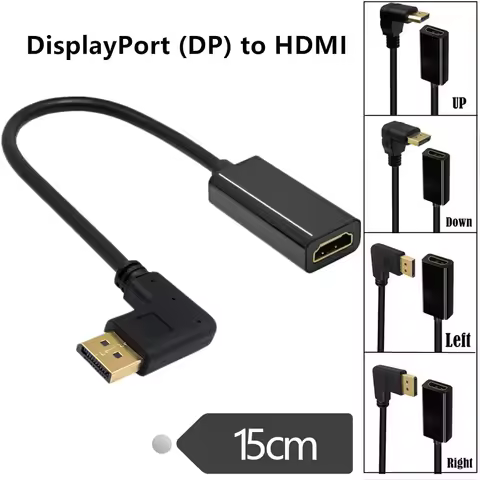 DisplayPort DP to HDMI-Compatible Adapter Gold-Plated Uni-Directional Display Port PC to HDMI Screen