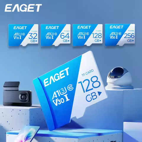 Eaget Memory SD Card 16GB 32GB 64GB 128GB SD Card SD/TF Flash Card U3 Class 10 256G Memory Card for 