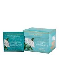 FORTNUM &amp; MASON GREEN TEA WITH ELDERFLOWER TEA BAGS 30G