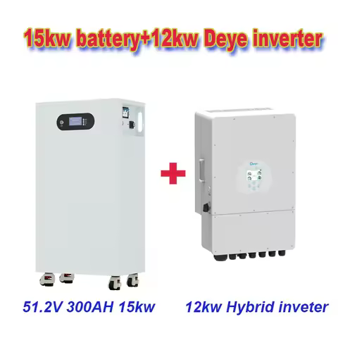 Hot Sale Deye 10kw 12KW Hybrid Inverter 15kw 20kw 30kw 46kw LiFePo4 Battery 48V 51.2V Batteries Powe