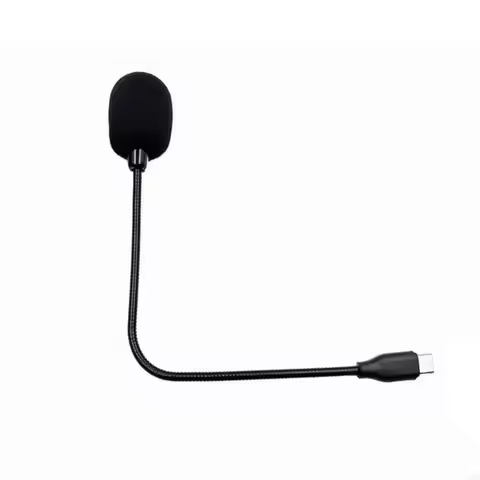 Gooseneck Microphone Type C with IC Chip 20Hz-16KHz Frequency Response Omnidirectional Mic & Windpro